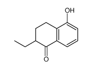 2-ethyl-5-hydroxy-3,4-dihydro-2H-naphthalen-1-one Structure