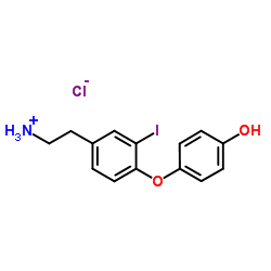 4-[4-(2-Aminoethyl)-2-iodophenoxy]phenol Hydrochloride structure