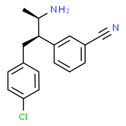 3-TRANS-3-AMINO-1-(4-CHLOROPHENYL)BUTAN-2-YL)BENZONITRILE Structure
