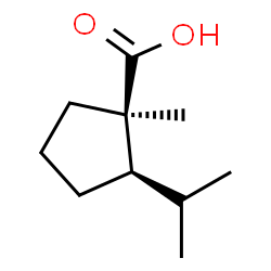 Cyclopentanecarboxylic acid, 1-methyl-2-(1-methylethyl)-, cis- (9CI)结构式