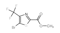 2-Thiazolecarboxylicacid,5-bromo-4-(trifluoromethyl)-,methylester(9CI)结构式