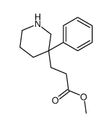 methyl 3-(3-phenylpiperidin-3-yl)propanoate Structure