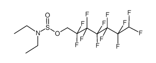 2,2,3,3,4,4,5,5,6,6,7,7-dodecafluoroheptyl diethylamidosulfite Structure