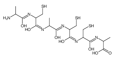 (2S)-2-[[(2R)-2-[[(2R)-2-[[(2S)-2-[[(2R)-2-[[(2S)-2-aminopropanoyl]amino]-3-sulfanylpropanoyl]amino]propanoyl]amino]-3-sulfanylpropanoyl]amino]-3-sulfanylpropanoyl]amino]propanoic acid Structure