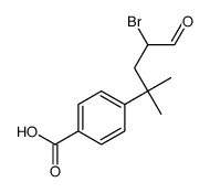4-(4-bromo-2-methyl-5-oxopentan-2-yl)benzoic acid结构式