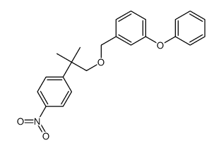 1-[[2-methyl-2-(4-nitrophenyl)propoxy]methyl]-3-phenoxybenzene Structure