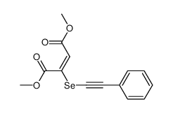 Dimethyl (2-phenylethynylseleno)butenedioate结构式