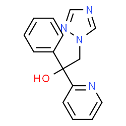 1-Phenyl-1-(2-pyridinyl)-2-(1H-1,2,4-triazol-1-yl)ethanol结构式