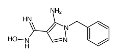 5-amino-1-benzyl-N'-hydroxypyrazole-4-carboximidamide结构式