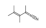 3,4-dimethyl-2-diazo-3-pentene Structure