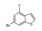 6-bromo-4-fluorobenzo[b]thiophene结构式