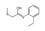 Acetamide, N-(2-ethylphenyl)-2-(methylthio)- (9CI) Structure