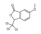 6-methoxy-3-(trichloromethyl)-3H-2-benzofuran-1-one Structure