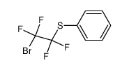(2-Bromo-1,1,2,2-tetrafluoro-ethyl)sulfanylbenzene Structure