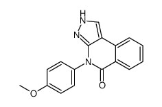 4-(4-methoxyphenyl)-3H-pyrazolo[3,4-c]isoquinolin-5-one结构式