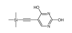 5-(2-trimethylsilylethynyl)-1H-pyrimidine-2,4-dione Structure