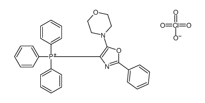 (5-morpholin-4-yl-2-phenyl-1,3-oxazol-4-yl)-triphenylphosphanium,perchlorate Structure