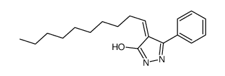 4-decylidene-3-phenyl-1H-pyrazol-5-one结构式