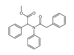 methyl 2-phenyl-2-(N-(2-phenylacetyl)anilino)acetate结构式