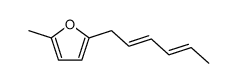 2-[(2E,4E)-2,4-Hexadienyl]-5-methylfuran结构式