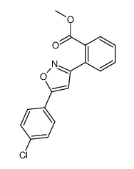 Methyl 2-[5-(4-chlorophenyl)-3-isoxazolinyl]benzoate Structure