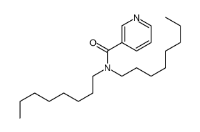 N,N-dioctylpyridine-3-carboxamide Structure