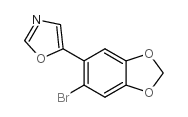 5-(6-BROMOBENZO[D][1,3]DIOXOL-5-YL)OXAZOLE结构式