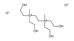 2-[bis(2-hydroxyethyl)-methylazaniumyl]ethyl-bis(2-hydroxyethyl)-methylazanium,dichloride Structure