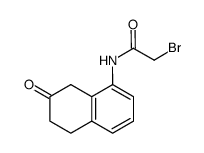 2-bromo-N-(7-oxo-5,6,7,8-tetrahydronaphthalen-1-yl)acetamide结构式