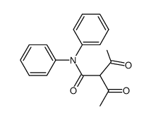 2-acetyl-3-oxo-butyric acid diphenylamide Structure