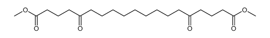 5,15-dioxo-nonadecanedioic acid dimethyl ester Structure