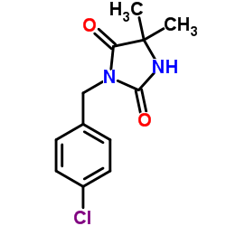 3-(4-Chlorobenzyl)-5,5-dimethyl-2,4-imidazolidinedione Structure