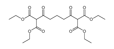 2,6-dioxo-heptane-1,1,7,7-tetracarboxylic acid tetraethyl ester Structure