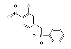4-(benzenesulfonylmethyl)-2-chloro-1-nitrobenzene结构式