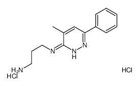 N'-(4-methyl-6-phenylpyridazin-3-yl)propane-1,3-diamine,dihydrochloride Structure