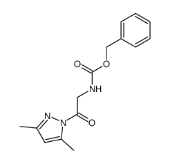 1-(Cbz-glycyl)-3,5-dimethylpyrazole Structure