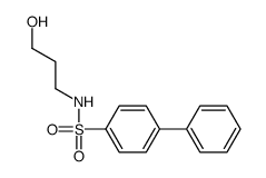 N-(3-hydroxypropyl)-4-phenylbenzenesulfonamide Structure