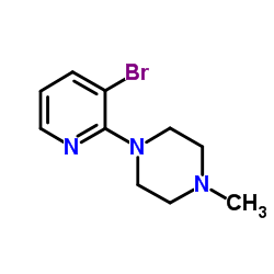 1-(3-Bromo-2-pyridinyl)-4-methylpiperazine Structure