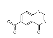 1-methyl-6-nitro-1H-quinazolin-4-one结构式