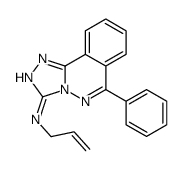 1,2,4-Triazolo(3,4-a)phthalazin-3-amine, 6-phenyl-N-2-propenyl- Structure