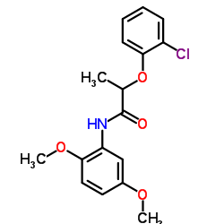 2-(2-Chlorophenoxy)-N-(2,5-dimethoxyphenyl)propanamide结构式