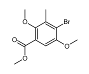 methyl 4-bromo-2,5-dimethoxy-3-methylbenzoate Structure