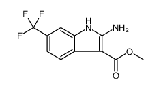1H-Indole-3-carboxylic acid, 2-amino-6-(trifluoromethyl)-, methyl ester Structure