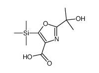2-(2-hydroxypropan-2-yl)-5-trimethylsilyl-1,3-oxazole-4-carboxylic acid Structure