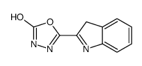 5-(3H-indol-2-yl)-3H-1,3,4-oxadiazol-2-one结构式