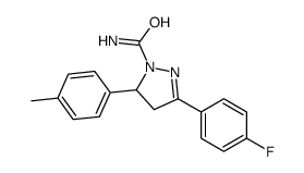 3-(4-Fluorophenyl)-5-p-tolyl-4,5-dihydro-1H-pyrazole-1-carboxamide Structure