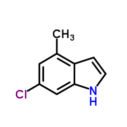 6-Chloro-4-methyl-1H-indole结构式