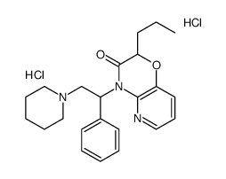 4-(1-phenyl-2-piperidin-1-ylethyl)-2-propylpyrido[3,2-b][1,4]oxazin-3-one,dihydrochloride结构式