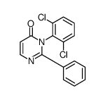 3-(2,6-dichlorophenyl)-2-phenylpyrimidin-4-one Structure