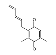3,5-Dimethyl-2-((E)-penta-2,4-dienyl)-[1,4]benzoquinone Structure